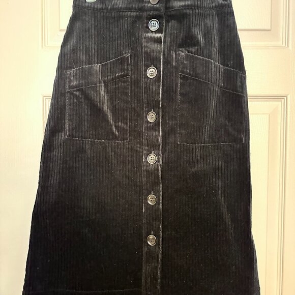 Corduroy midi skirt - Picture 2 of 3